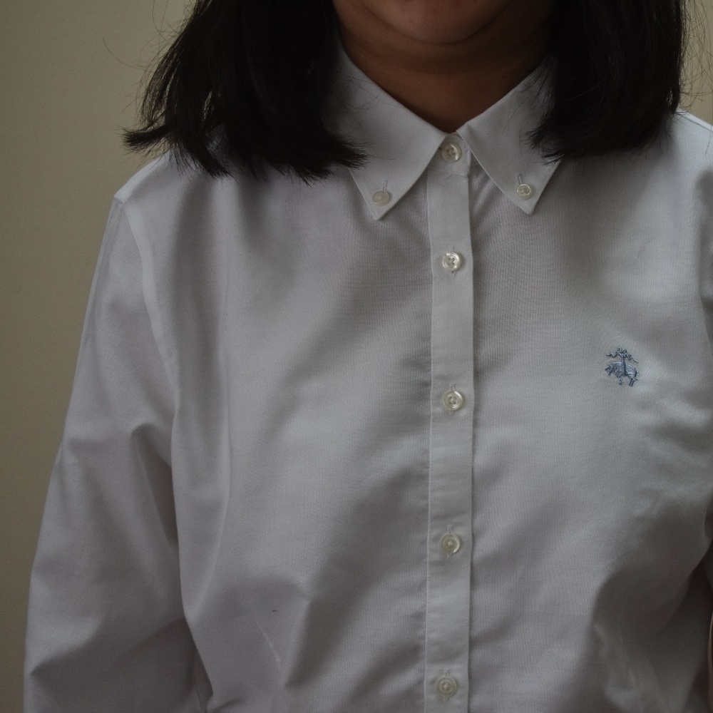 LIKE NEW Brooks Brothers white dress shirt 14